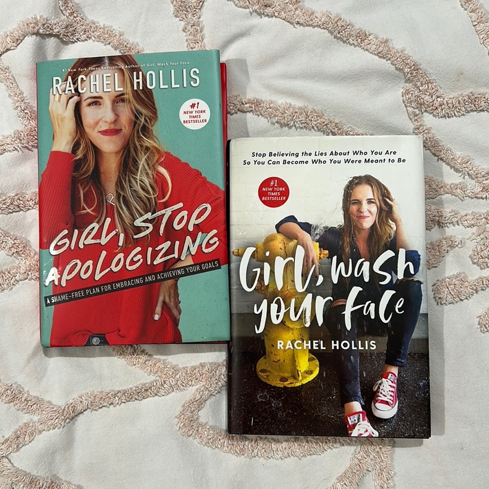 Rachel Hollis 2 Pack "Girl Wash Your Face" "Girl Stop Apologizing"